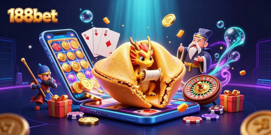 Engage in thrilling gameplay with 188bet as a wise dragon and fortune cookie inspire fortune.