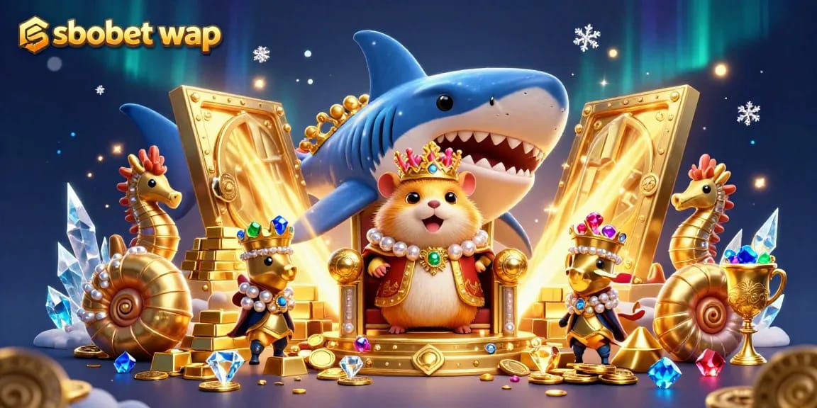 Experience sbobet wap with an intense 3D illustration of the gambling kingdom complete with treasures.