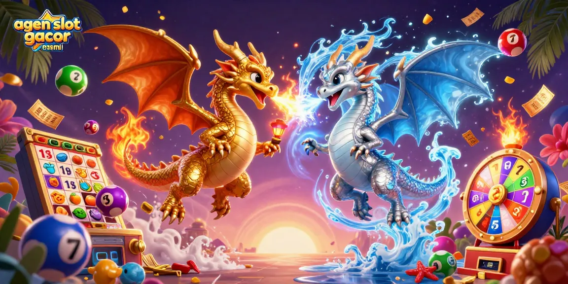 Engage with exciting slot action at agen slot gacor resmi featuring dynamic dragons and vibrant symbols.