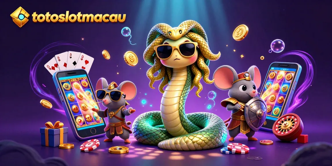 Experience thrilling moments with the engaging features of totoslotmacau, showcasing vibrant slot game elements and lively characters.