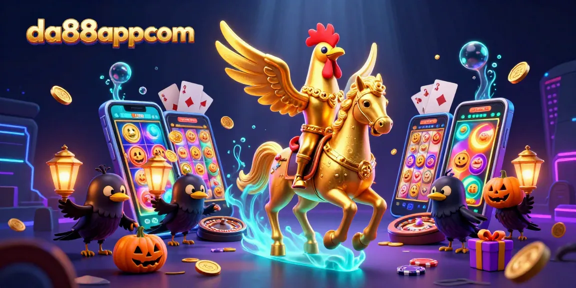 Experience thrilling slot games at da88appcom with our vibrant casino scene featuring dynamic gaming elements.