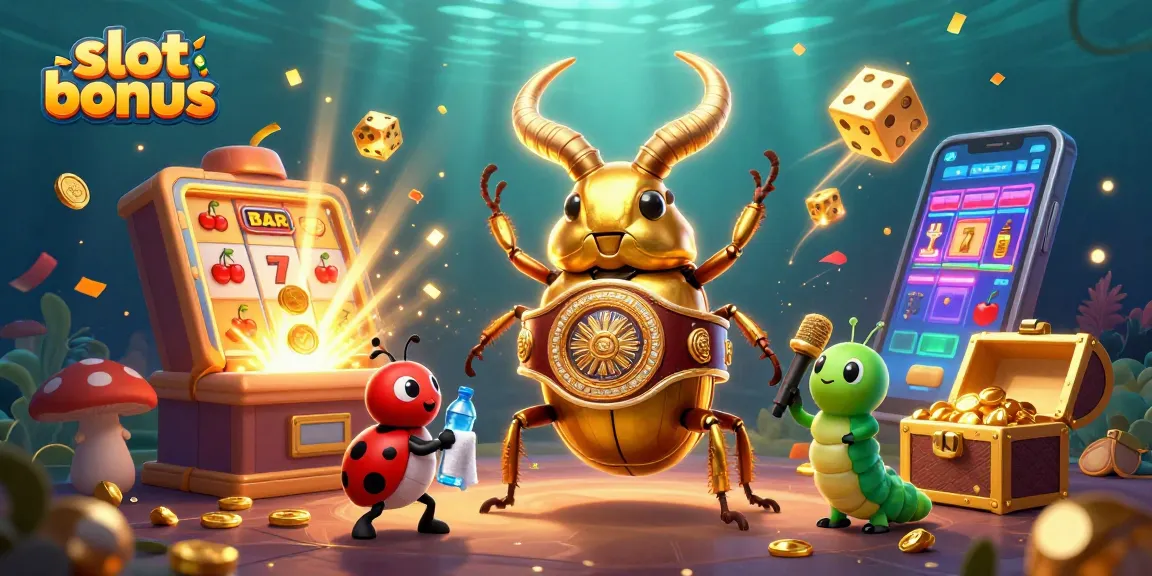 Explore the thrilling world of slot bonus games with vibrant characters and dynamic casino elements bursting with excitement.