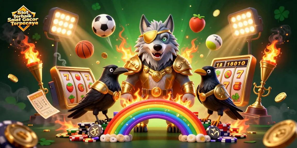 Experience winning with Slot Terbaik, Slot Gacor Terpercaya featuring dynamic Norse mythology characters in a casino-themed setting.
