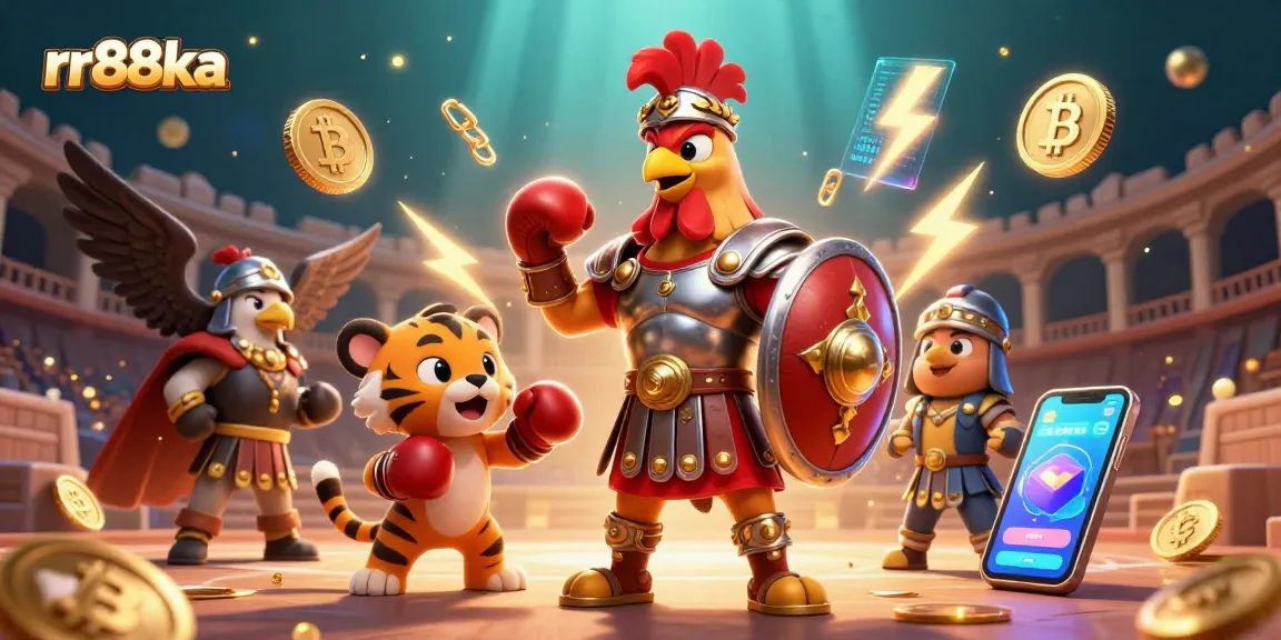 Experience epic gaming action at rr88ka with crypto themes and dynamic characters in a vibrant arena.