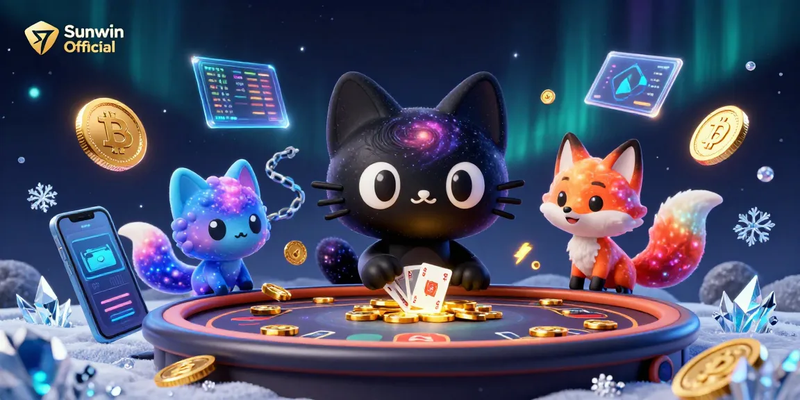 Experience thrilling moments at Sunwin Official with engaging cosmic gaming elements and vibrant characters.