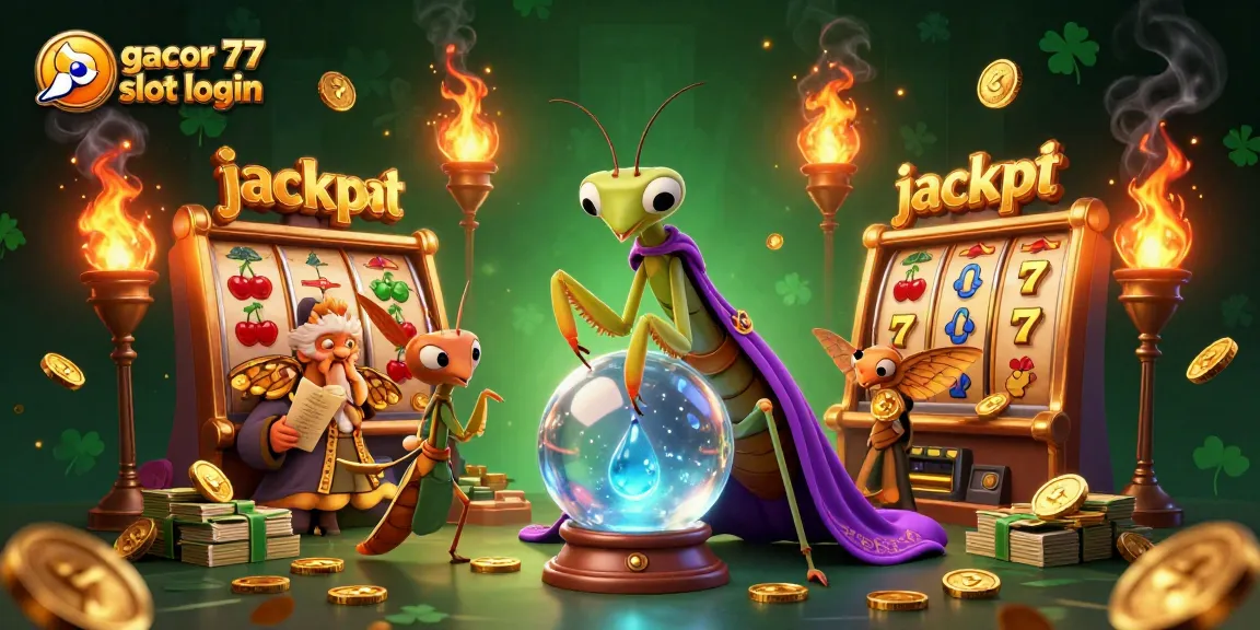 Jelajahi gacor 77 slot login dengan permainan slot penuh warna dan karakter yang menarik dalam suasana kasino digital.