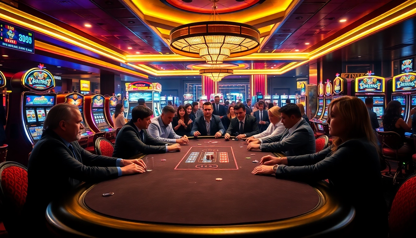 Asyiknya bermain poker di kasino dengan bbni4d di meja yang elegan dan mesin slot yang berkilau.
