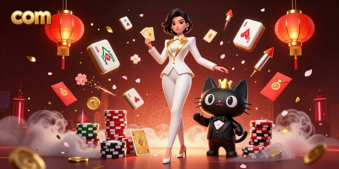Shuffle cards and win at UU88 com in a vibrant 3D illustration of a glamorous casino scene.