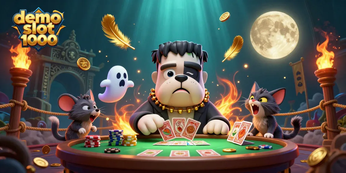 Play demo slot zeus 1000 as 3D characters deal cards, with stunning visual effects surrounding them.