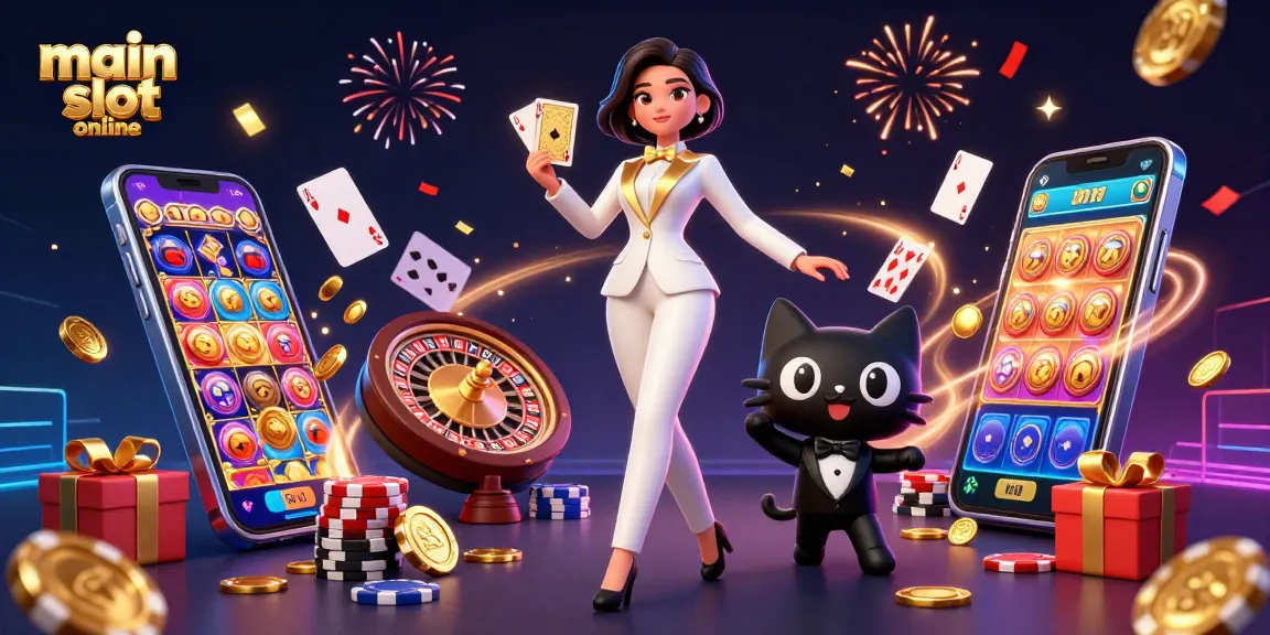 Spin the reels at main slot online with thrilling 3D action and vibrant visuals in this engaging digital art.