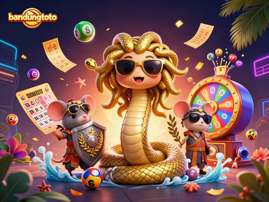 Engage in thrilling games at bandungtoto, featuring lively lottery elements and iconic characters.