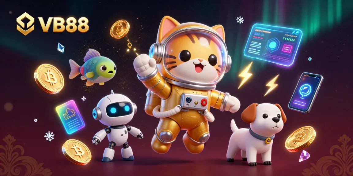 Experience immersive VB88 gameplay strategies within a vivid casino-themed digital illustration.
