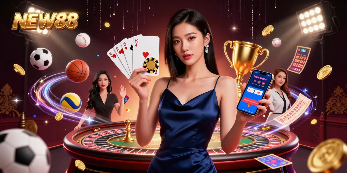Engage in thrilling gaming with NEW88's vibrant casino action featuring stunning visuals.