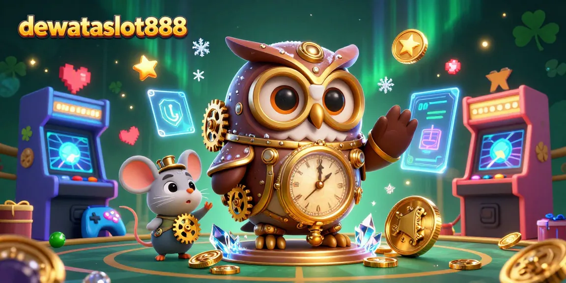 Permainan menarik di dewataslot888 dengan berbagai elemen kasino, simbol jackpot, dan suasana meriah.