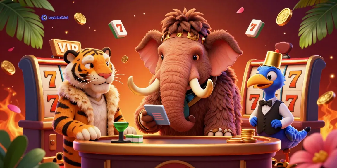 Experience thrilling gameplay and secure access with Login balislot in a vibrant casino scene.