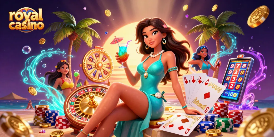 Experience royal casino excitement with glamorous scenes and vibrant game elements in an immersive setting.