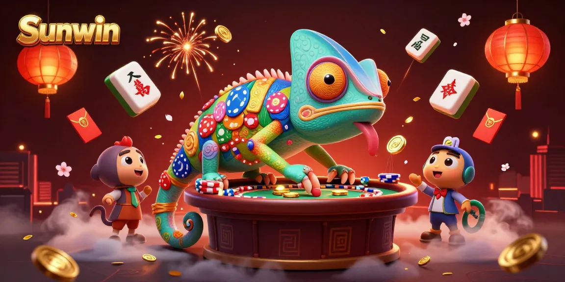Engage with Sunwin's vibrant casino world filled with colorful characters and gold treasures.