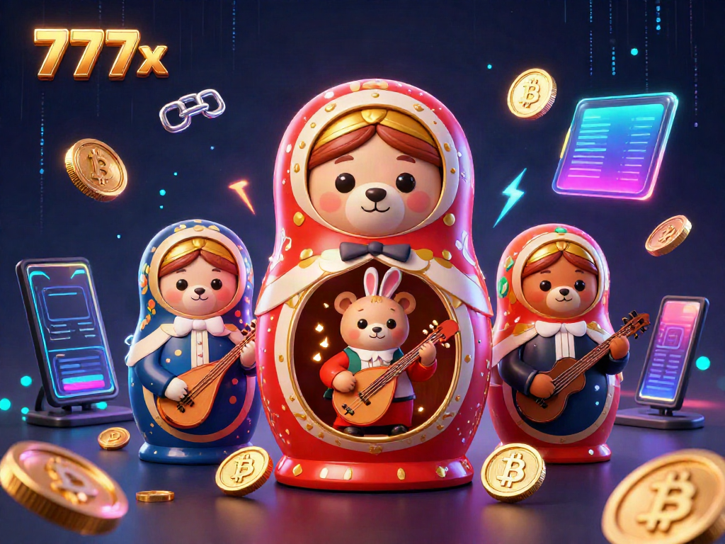 Experience thrilling gameplay with 777x's unique 3D casino scene featuring vibrant elements.