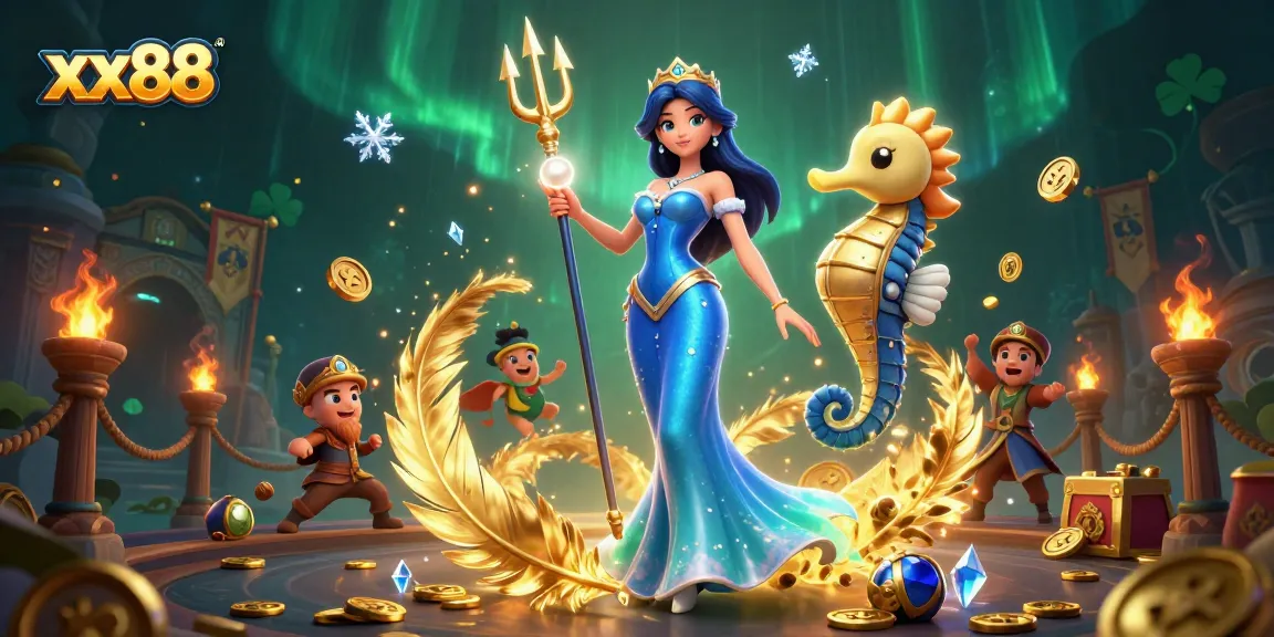 Experience the thrilling gameplay at xx88 with a majestic scene that combines luck and adventure.