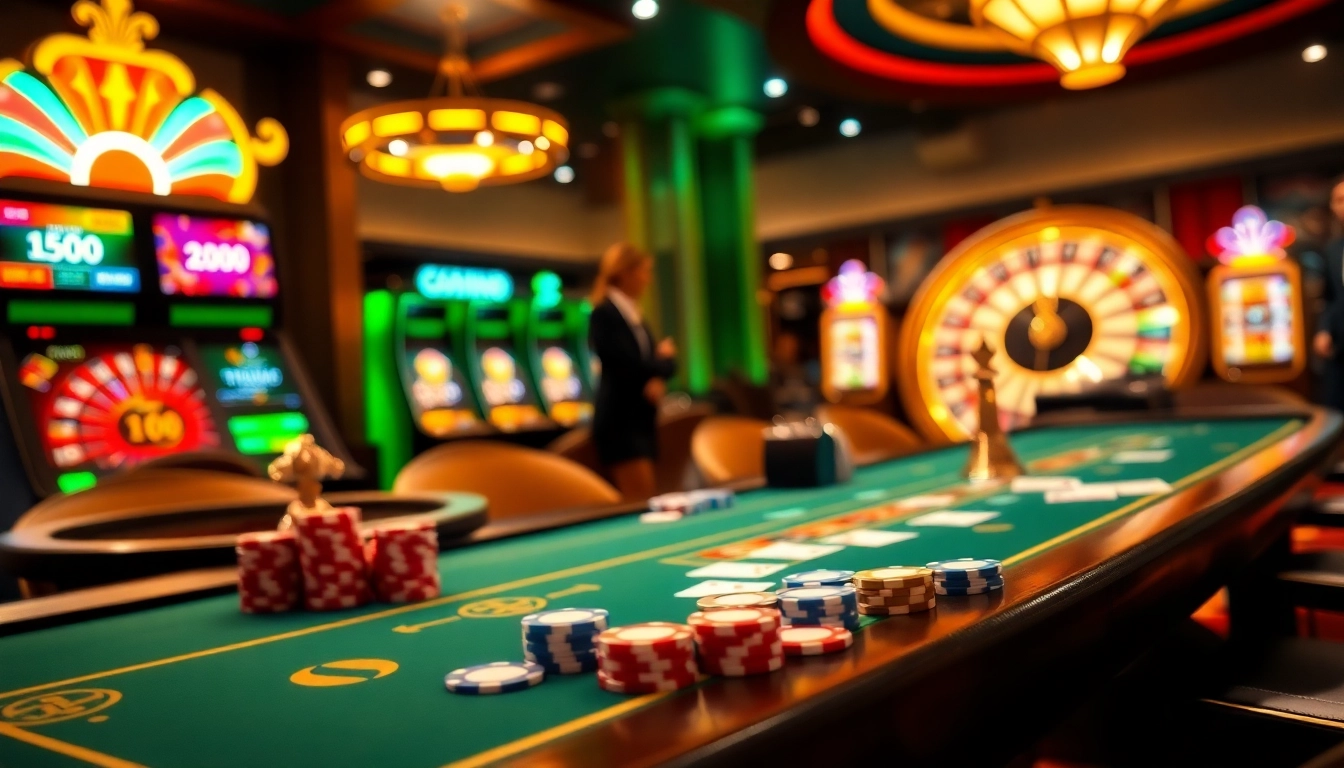 Experience the excitement of MM88 COM with vibrant casino gaming elements and table action.