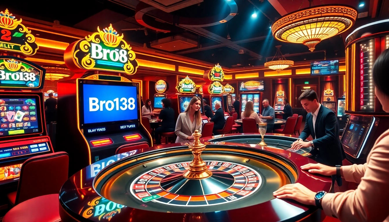Experience thrilling gameplay at Bro138's premium online casino with engaging slot machines and exciting table games.